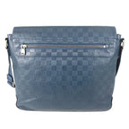Louis Vuitton Shoulder Bag District PM Damier Infini Leather Navy — view 3