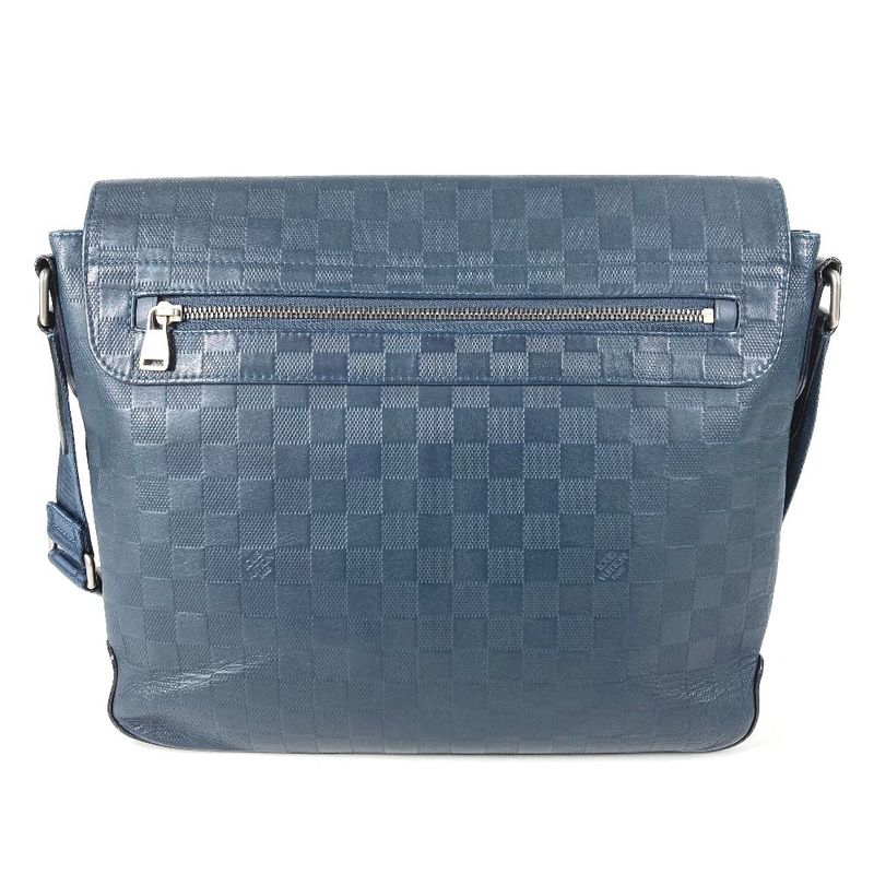 Louis Vuitton Shoulder Bag District PM Damier Infini Leather Navy — view 3