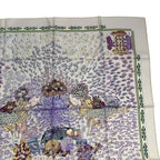Hermes Scarf Carre 90 Silk Rencontre Oceane Atlantic Meeting Purple Box — view 5