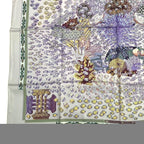 Hermes Scarf Carre 90 Silk Rencontre Oceane Atlantic Meeting Purple Box — view 6