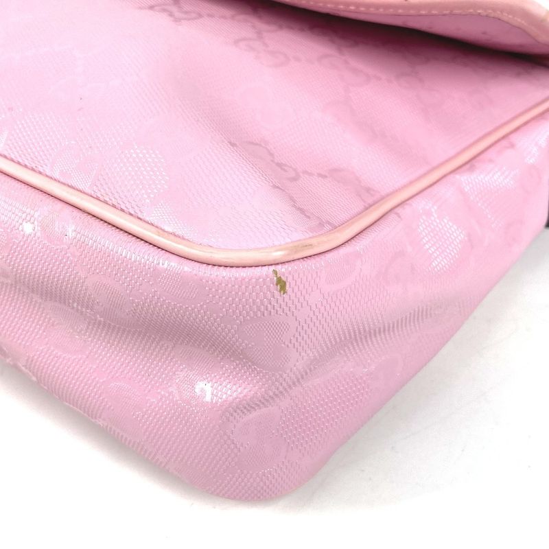 Gucci Shoulder Bag Logo GG Imprime Pink — view 7