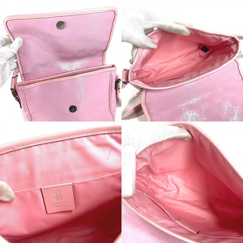 Gucci Shoulder Bag Logo GG Imprime Pink — view 9