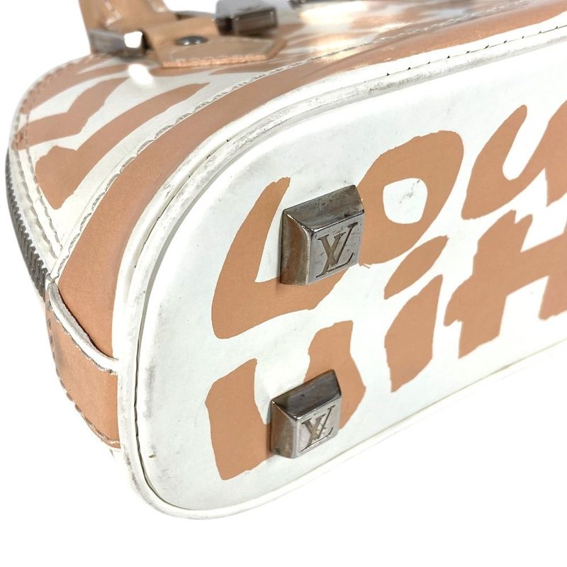 Louis Vuitton Handbag Alma PM Leather Beige — view 8