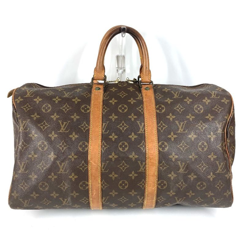 Louis Vuitton Boston Bag Keepall 45 Monogram Canvas Brown — view 3