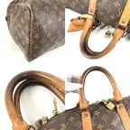 Louis Vuitton Boston Bag Keepall 45 Monogram Canvas Brown — view 8