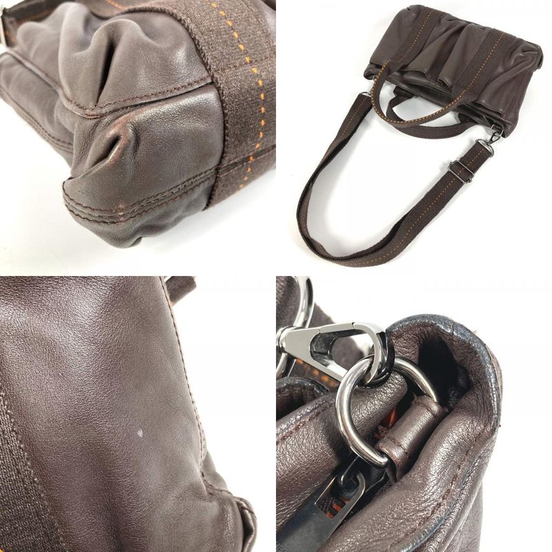 Hermes Handbag Caravan Horizontal PM Leather Brown — view 8