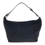 Prada Tessuto Triangle Logo Plate Black Silver Hardware Nylon Leather — view 3