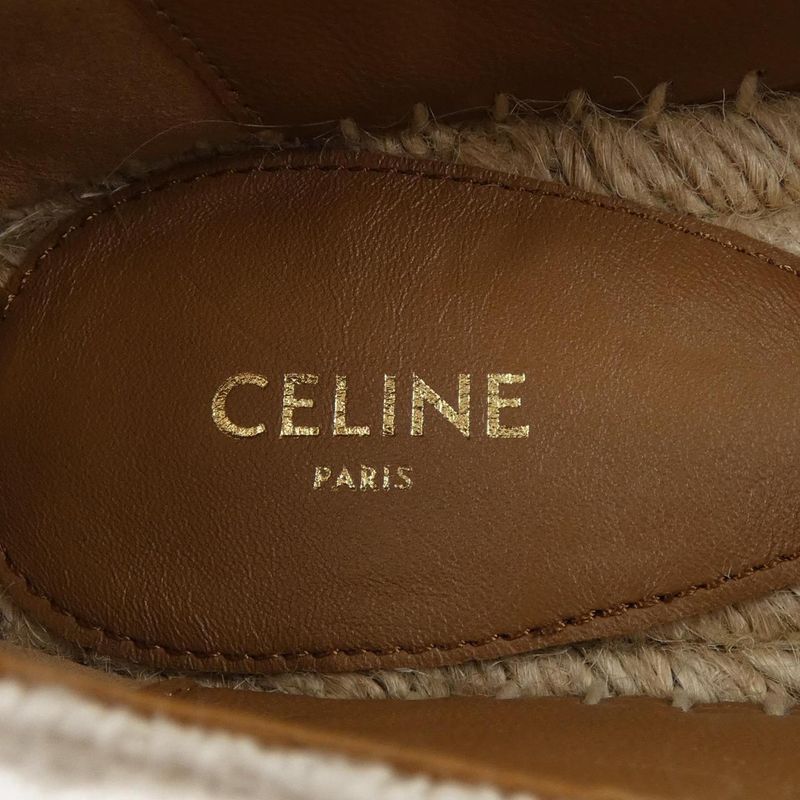 Celine Pa0254 Flat Size 35 White Shoes — view 6