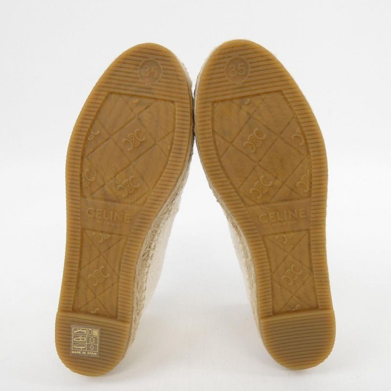 Celine Pa0254 Flat Size 35 White Shoes — view 4