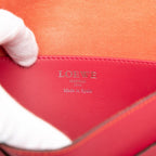Loewe Anagram Ines Crossbody Bag Pink Orange Leather — view 7
