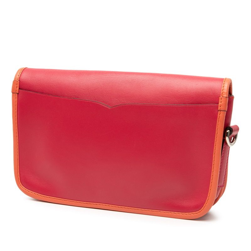 Loewe Anagram Ines Crossbody Bag Pink Orange Leather — view 3