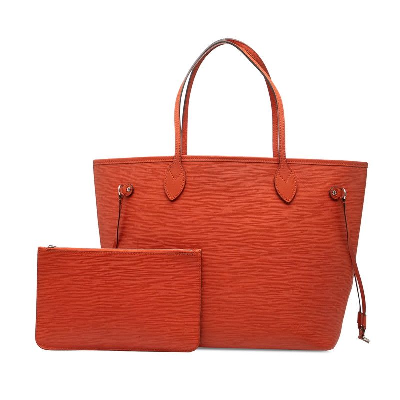 Louis Vuitton Epi Neverfull MM Pimon Orange Leather — view 8