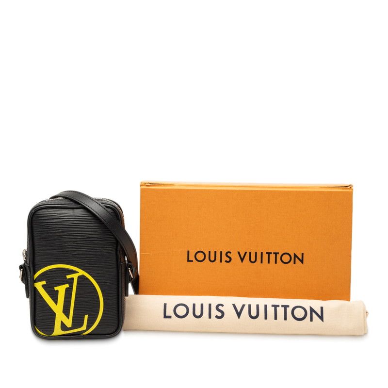 Louis Vuitton Epi Danube PM Black Yellow Leather — view 8