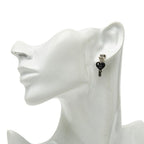Chanel Coco Mark Heart Key Motif Silver Black Metal — view 6