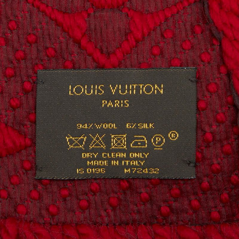 Louis Vuitton Echarpe Logomania Red Wool Silk — view 3