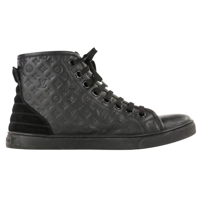 Louis Vuitton Monogram Empreinte Side Zip High Cut Sneakers Size 37 Approximatel — view 4