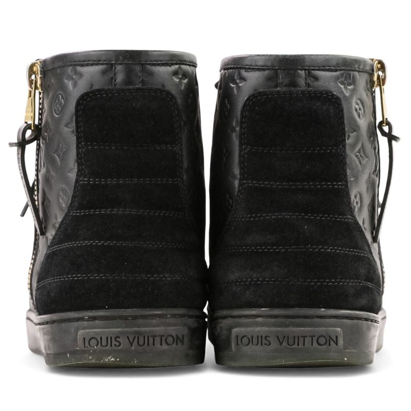 Louis Vuitton Monogram Empreinte Side Zip High Cut Sneakers Size 37 Approximatel — view 5