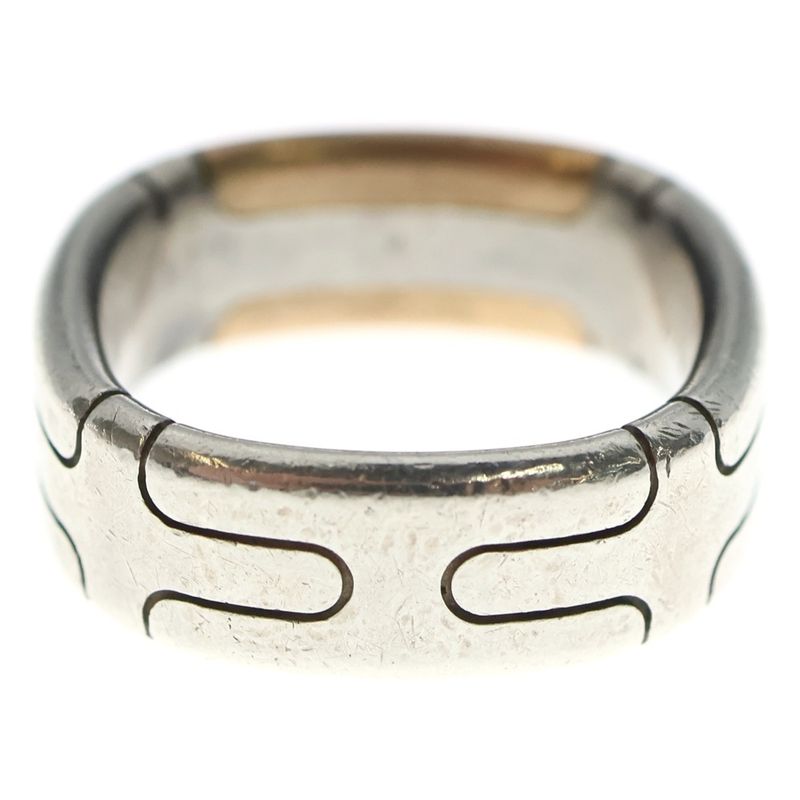 Hermes Square Combination Star-ring 58 Silver Bronze — view 4
