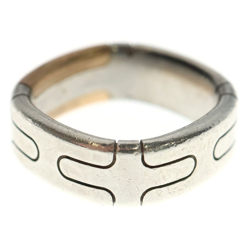 Hermes Square Combination Star-ring 58 Silver Bronze — view 6