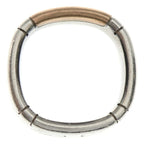 Hermes Square Combination Star-ring 58 Silver Bronze — view 8
