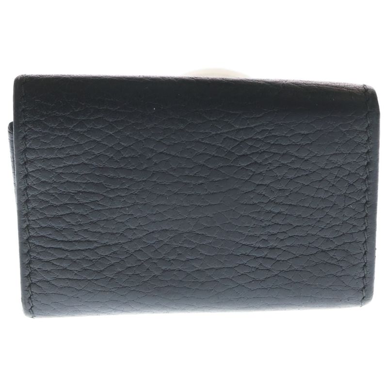 Gucci GG Marmont Leather Compact 6 key Case Black — view 2