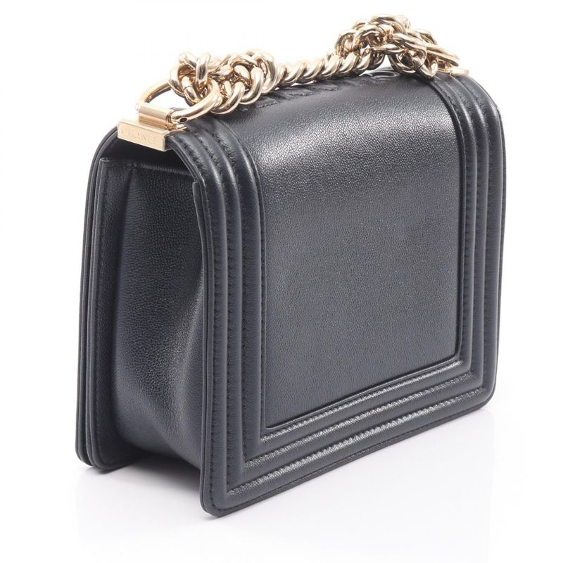 Chanel Shoulder Bag As3018 Navy Leather Chain — view 3