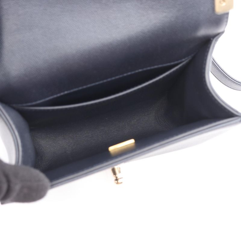Chanel Shoulder Bag As3018 Navy Leather Chain — view 4