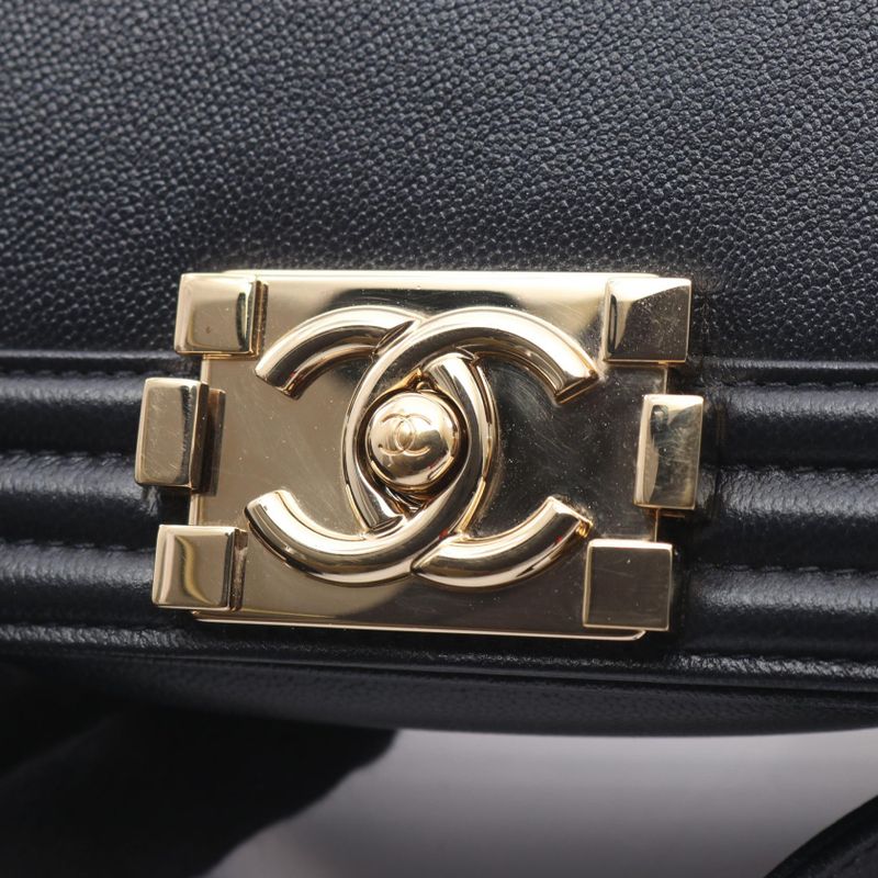 Chanel Shoulder Bag As3018 Navy Leather Chain — view 7