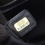 Chanel Shoulder Bag Quilted Tricolor Black Navy Red Leather — view 6