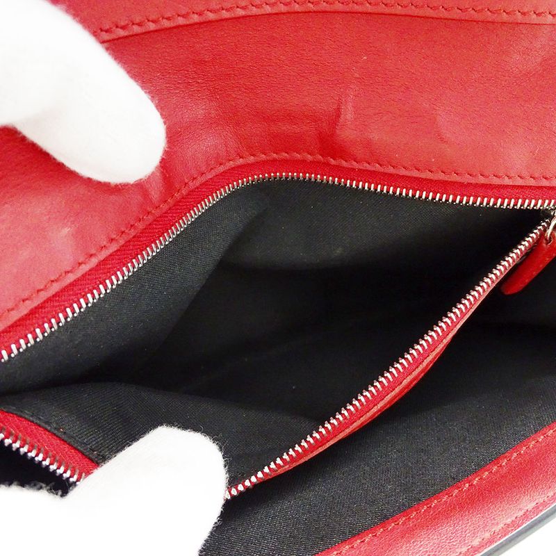 Fendi Wallet Long Leather Bug's Eye Black Flap Style — view 8