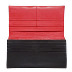 Fendi Wallet Long Leather Bug's Eye Black Flap Style — view 6