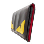 Fendi Wallet Long Leather Bug's Eye Black Flap Style — view 4