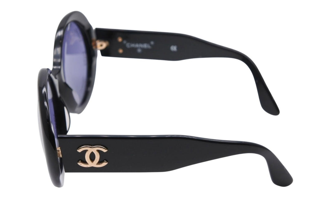Chanel Paris Sunglasses Eyewear CC Logo Black Vintage — view 7