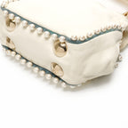 Fendi Shoulder Bag Fur Leather Mini Pearl 2-Way Ivory — view 6