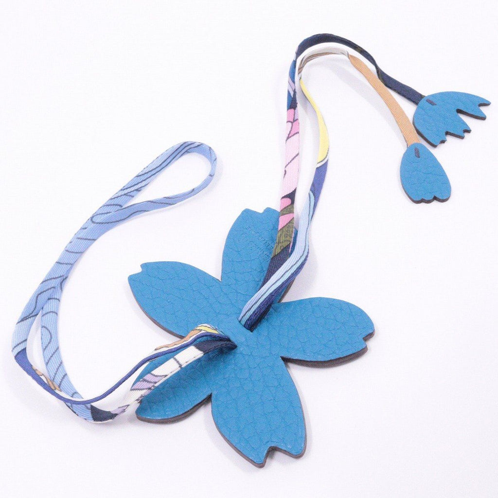 Hermes Petite Ash Charm Cherry Blossom Blue — view 2