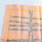 Hermes Carre 45 Scarf Gavroche Bolduc Ribbon Orange — view 2
