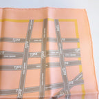 Hermes Carre 45 Scarf Gavroche Bolduc Ribbon Orange — view 3