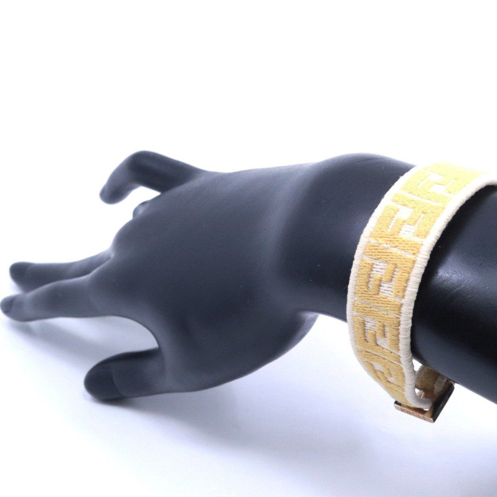 Fendi FF Logo Misanga Bracelet Yellow Size — view 9