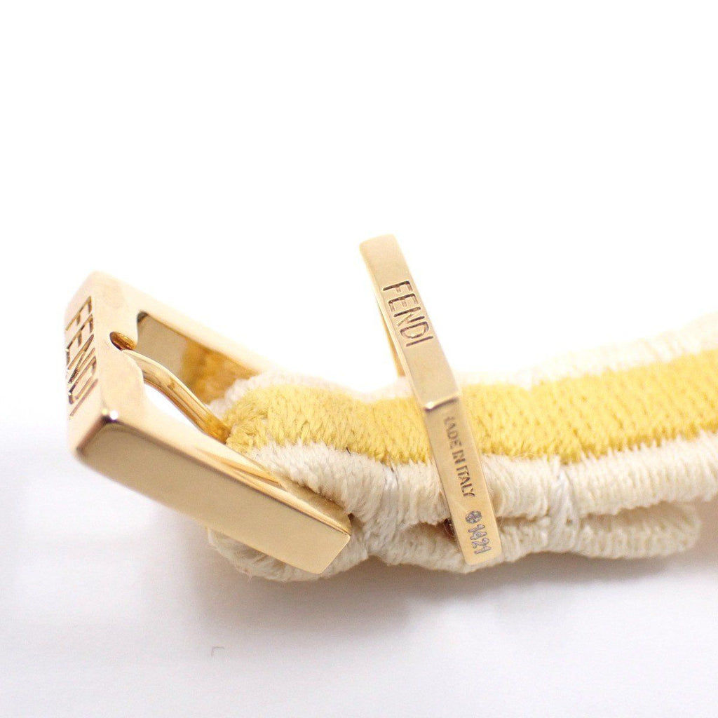 Fendi FF Logo Misanga Bracelet Yellow Size — view 6