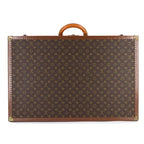 Louis Vuitton Monogram Bisten 75 Trunk Case Bag Brown Gold Hardware — view 3