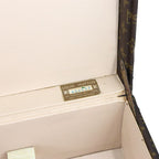 Louis Vuitton Monogram Bisten 75 Trunk Case Bag Brown Gold Hardware — view 8