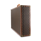 Louis Vuitton Monogram Bisten 75 Trunk Case Bag Brown Gold Hardware — view 4