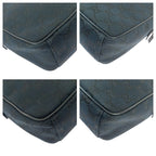 Gucci Black Silver Hardware GG Canvas Leather 018.1612 Shoulder Bag Messenger — view 4