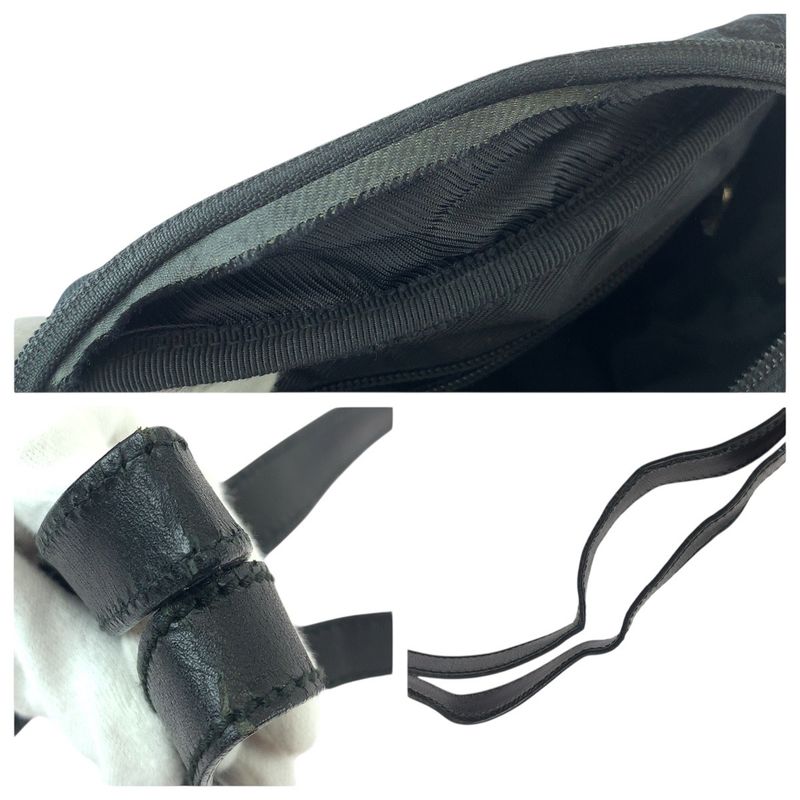 Gucci Black Silver Hardware GG Canvas Leather 018.1612 Shoulder Bag Messenger — view 7
