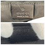 Gucci Black Silver Hardware GG Canvas Leather 018.1612 Shoulder Bag Messenger — view 5