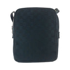 Gucci Black Silver Hardware GG Canvas Leather 018.1612 Shoulder Bag Messenger — view 3