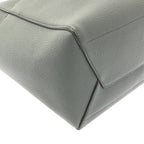 Celine Sangle Bucket Medium Leather Shoulder Bag Gray — view 7