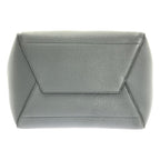 Celine Sangle Bucket Medium Leather Shoulder Bag Gray — view 6