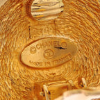 Chanel Classic Gold-Tone Earrings — view 7