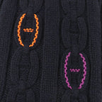 Hermes Tri-maillon 100% Cashmere Anyo Link Lamb Leather Chaine D'ancre Knitted — view 5